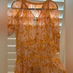 Anthropologie Boho Floral Tunic